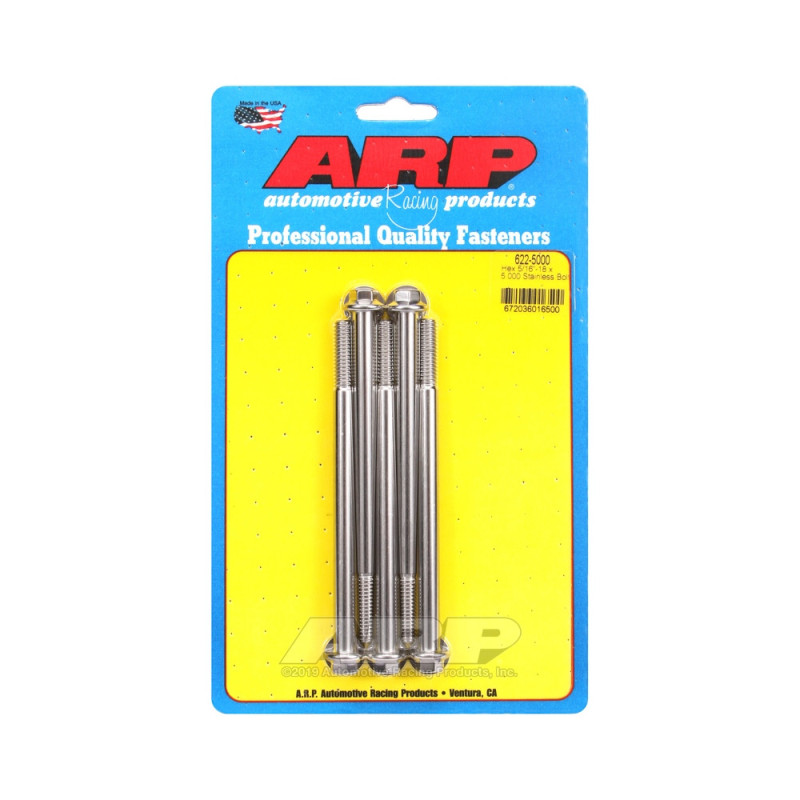Șuruburi și piulițe universale ARP 5/16-18 – Șuruburi hexagonale din oțel inoxidabil x5 - ARP-622-5000 - 622-5000 - 3666618192192